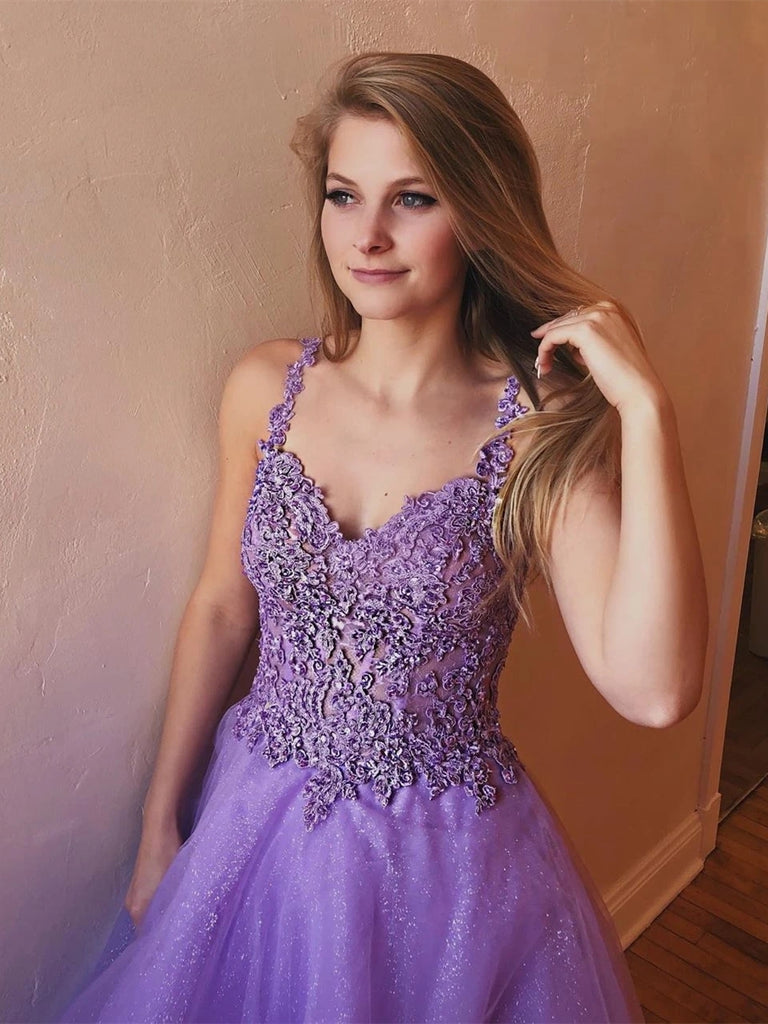 lavender party dress